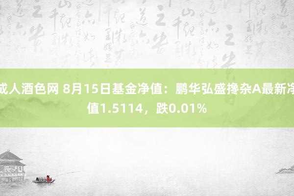 成人酒色网 8月15日基金净值：鹏华弘盛搀杂A最新净值1.5114，跌0.01%