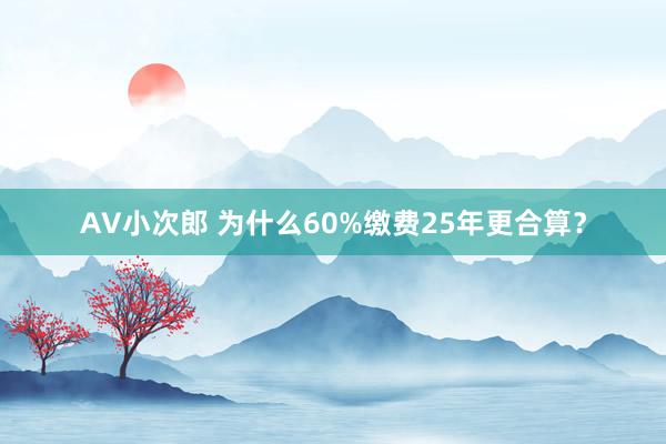 AV小次郎 为什么60%缴费25年更合算？